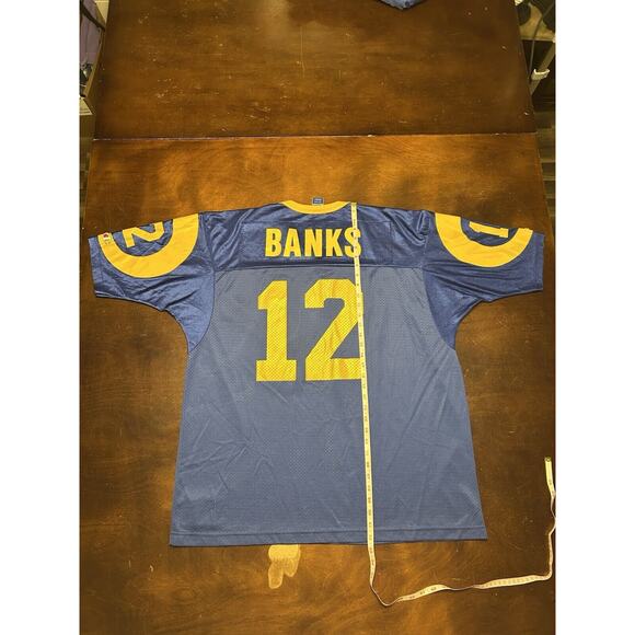 VTG 1997 St. Louis Rams Tony Banks #12 Alternative Champion NFL Jersey Size 52 - Picture 8 of 11